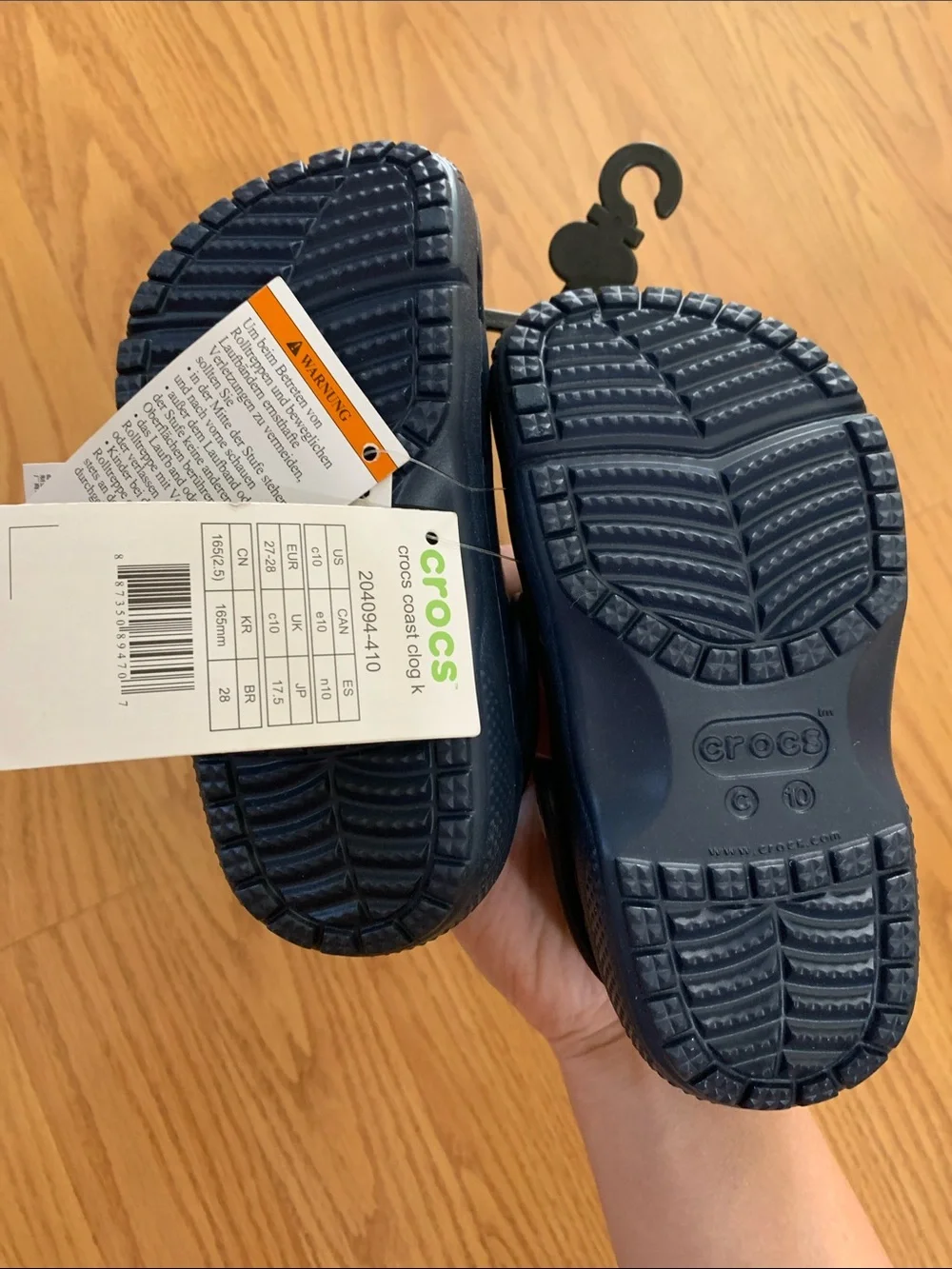 CROCS Kids Classic Clogs in Dark Navy